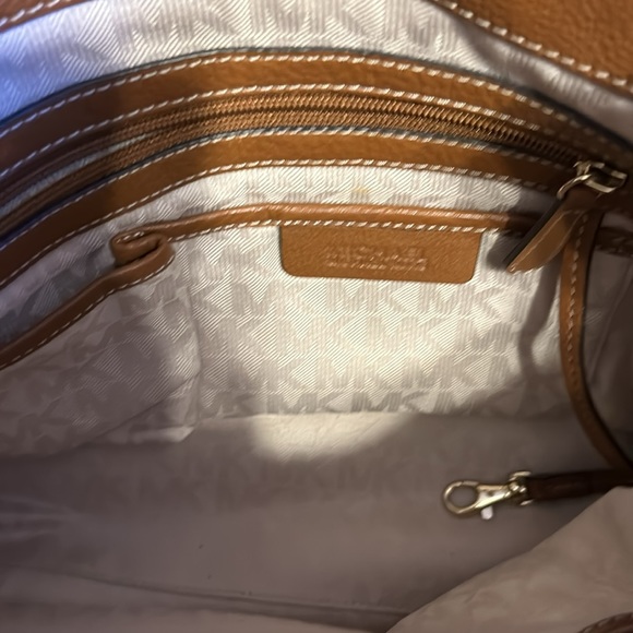Michael Kors leather Brown & shimmering bronze hand bag - Picture 6 of 6